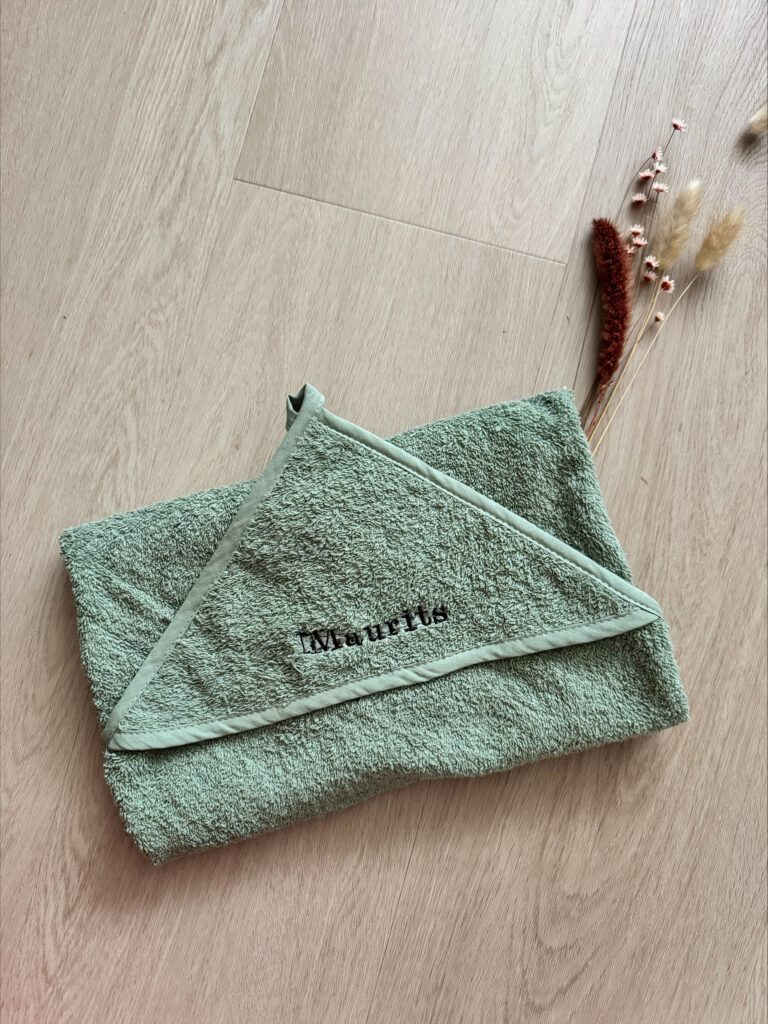 Gepersonaliseerde badcape
